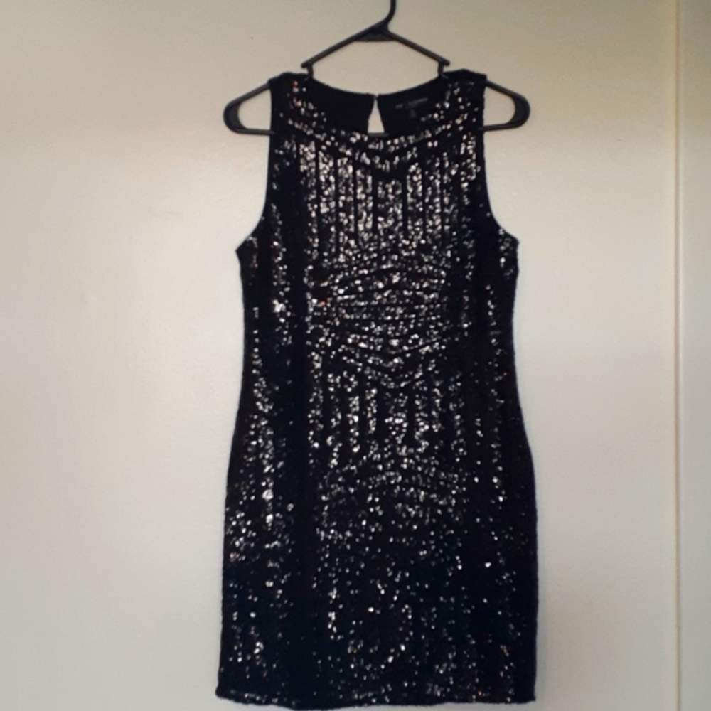 Black Sequin mini dress